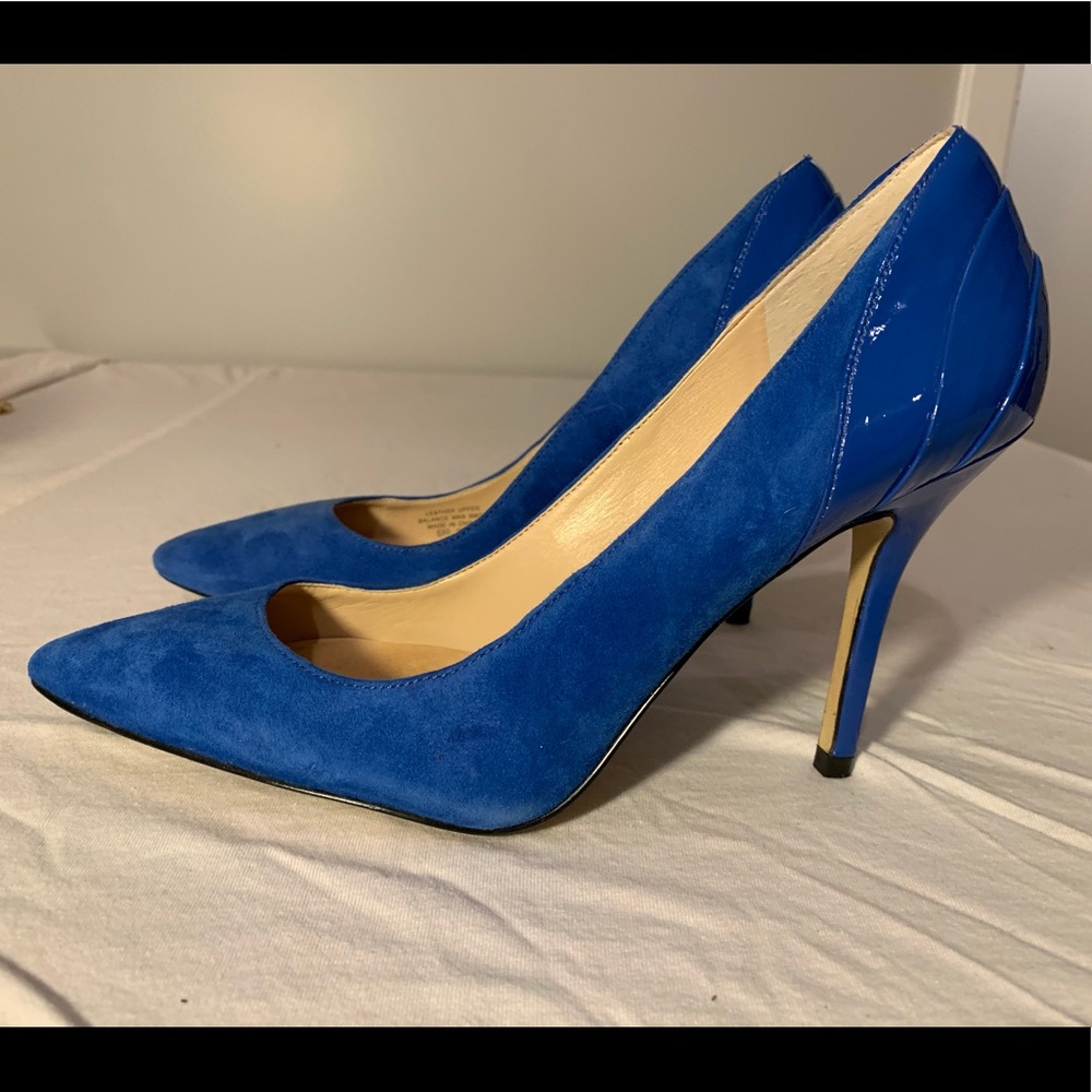 Enzo Angiolini blue heels